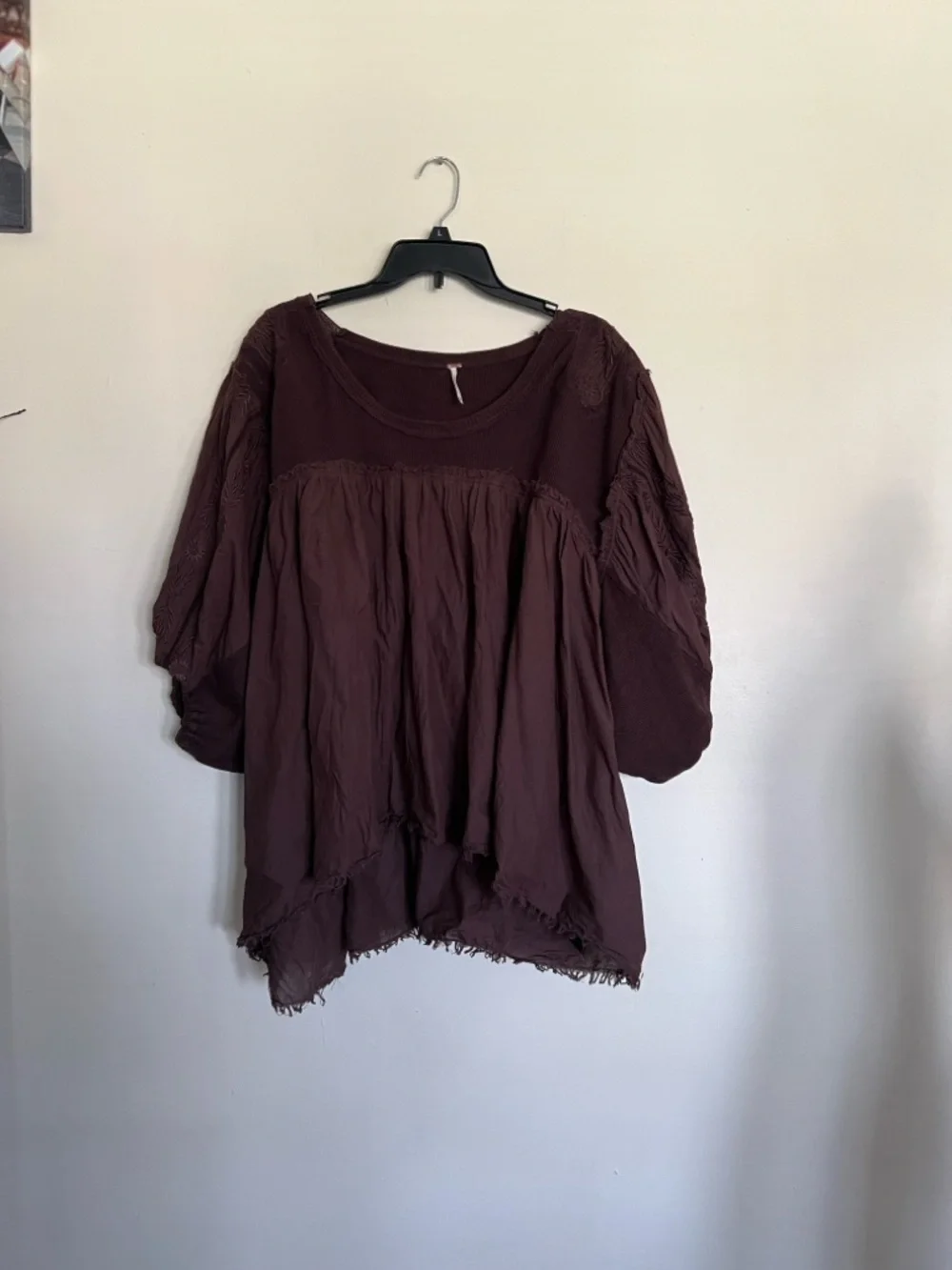 Free People Brown Boho Peasant Tunic - Picture 9 of 10
